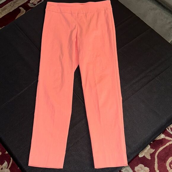 KRAZY LARRY Coral Stretch Pants Size 8 - Picture 1 of 7